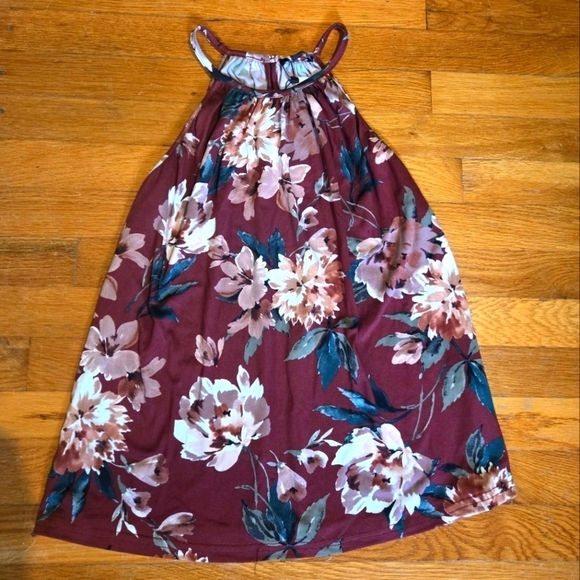 Papermoon Samala, high neck tank top Burgundy XL (petite) - Picture 2 of 4